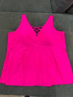 Torrid Women's Hot Pink Tankini Top, Size 5